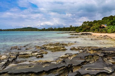 Kıyısında Koh Ta Kiev Island yakınındaki Sihanoukville, Kamboçya