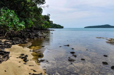 Kıyısında Koh Ta Kiev Island yakınındaki Sihanoukville, Kamboçya