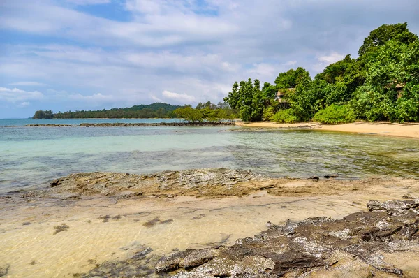 Costa Koh Kiev Island Perto Sihanoukville Camboja — Fotografia de Stock