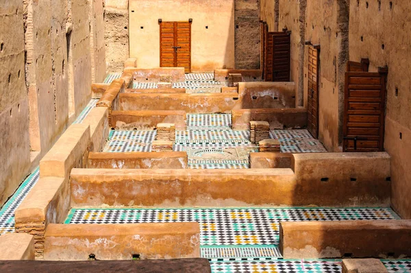 The interior of Badi Palac in Marrakech, Morocco — Stock Photo, Image