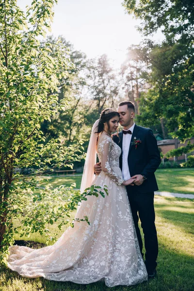 Paseo Los Recién Casados Atardecer Del Día —  Fotos de Stock