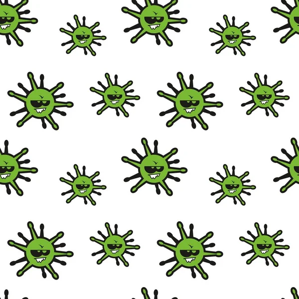 Mosters Vector Seamless Pattern — Stock Vector