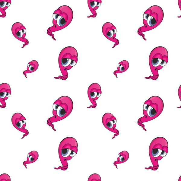 vectore pink worm pattern