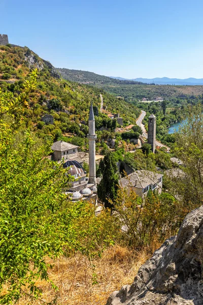 Citadelle Pocitelj Château Bosnie Herzégovine Cette Forteresse Été Construite Par — Photo