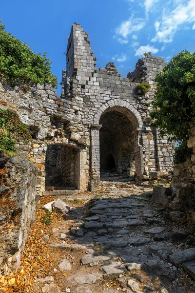 Ruins of the abandoned Bar fortress in the old city (Stari Bar). Montenegro.