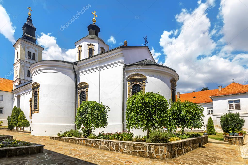 Krusedol Monastery, Fruska Gora National Park, Serbia. Monastery Krusedol episcopal church in Fruska Gora, Serbia. It was founded between 1509 and 1514.