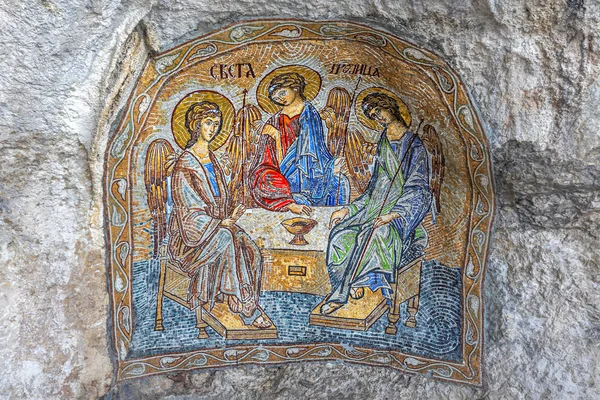 Ostrog Montenegro Juillet 2017 Mosaïques Monastère Ostrog Monténégro Monastère Ostrog — Photo