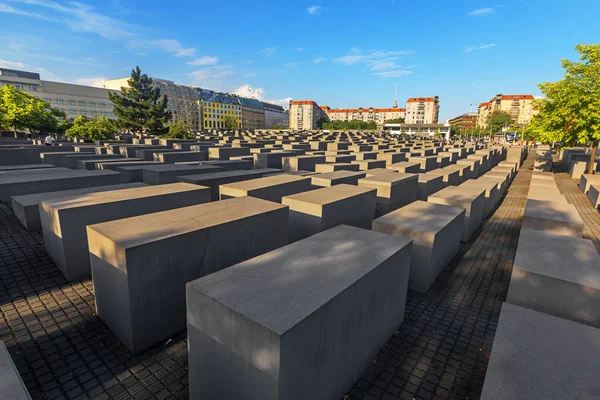 Μνημείο των δολοφονημένων Εβραίων της Ευρώπης στο Βερολίνο, Γερμανία — Φωτογραφία Αρχείου