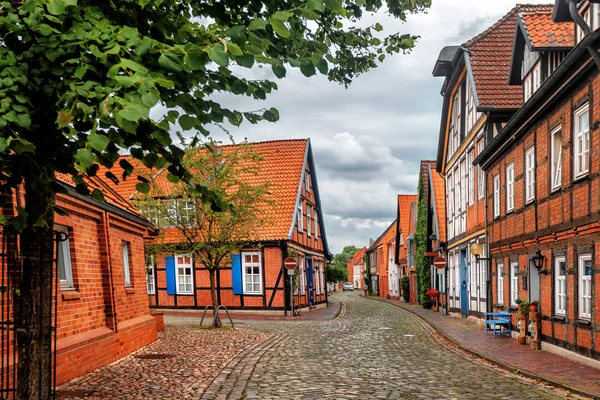 Kleine stad Nienburg/Weser — Stockfoto