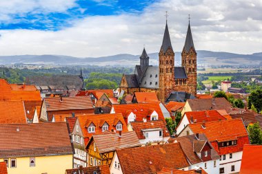 Townscape, Fritzlar, Hessen, Almanya