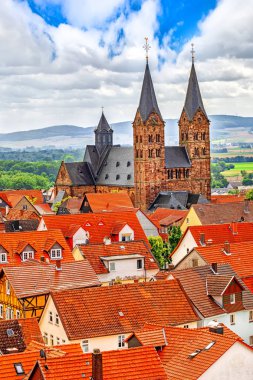 Townscape, Fritzlar, Hessen, Almanya