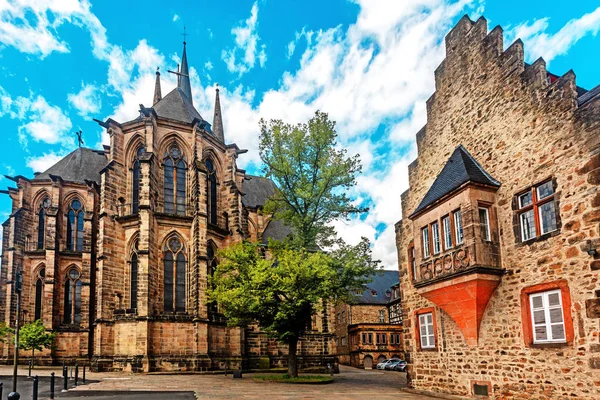 Marburg, Elisabethkirche. Igreja de Santa Isabel em Marburgo — Fotografia de Stock