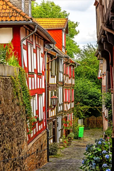 Kleine Smalle Middeleeuwse Alsfeld Hessen Duitsland — Stockfoto