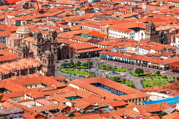 Catedral Cusco Iglesia Compañía Jesús Plaza Armas Cusco Perú América —  Fotos de Stock