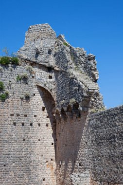 Ston, Hırvatistan eski ortaçağ kalesi. Duvar aslında 7km uzunluğunda oldu.