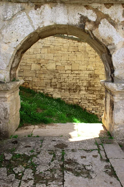 प्राचीन रोमन अँफिथेटरचा तपशील. पुला, क्रोएशिया — स्टॉक फोटो, इमेज