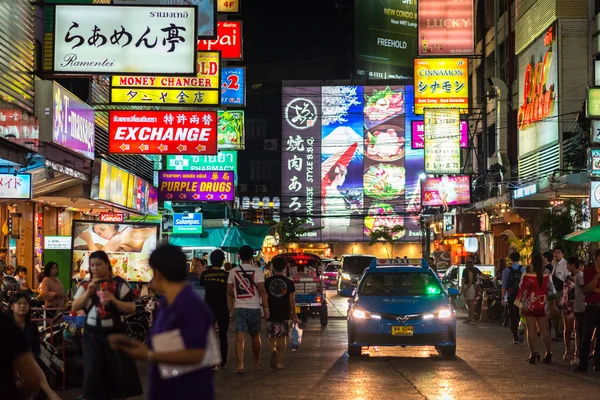 งเทพฯ ประเทศไทย นายน 2019 ถนนธน นในช โตเก ยวตอนกลางค จของถนนธน ยะม — ภาพถ่ายสต็อก