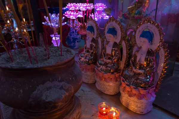 Мин Вьетнам Апреля 2019 Года Крупный План Неизвестного Интерьера Храма — стоковое фото