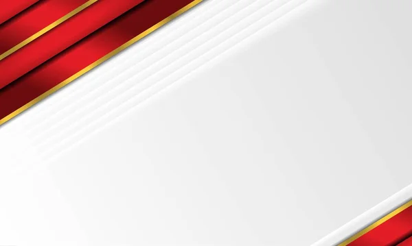 Красно Белый Абстрактный Вектор Фона Современная Концепция Формы Серебряным Эффектом — стоковый вектор