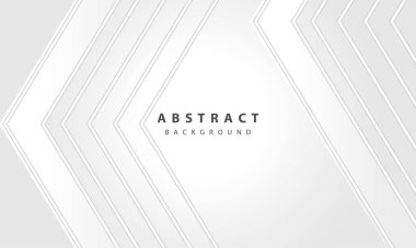 ok katmanlı beyaz soyut arkaplan vektör tasarımı.