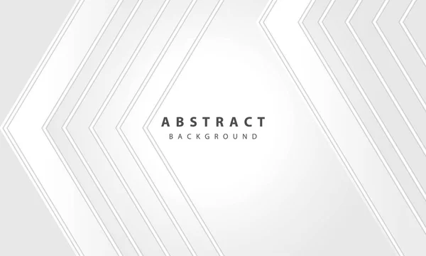 Blanc Abstrait Conception Vectorielle Fond Avec Couche Flèche — Image vectorielle