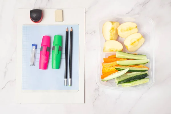 school supplies and school snack back to schoo