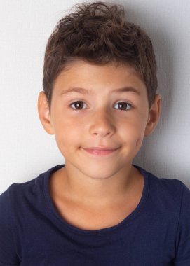 Küçük mutlu bir Bo 'nun portresi