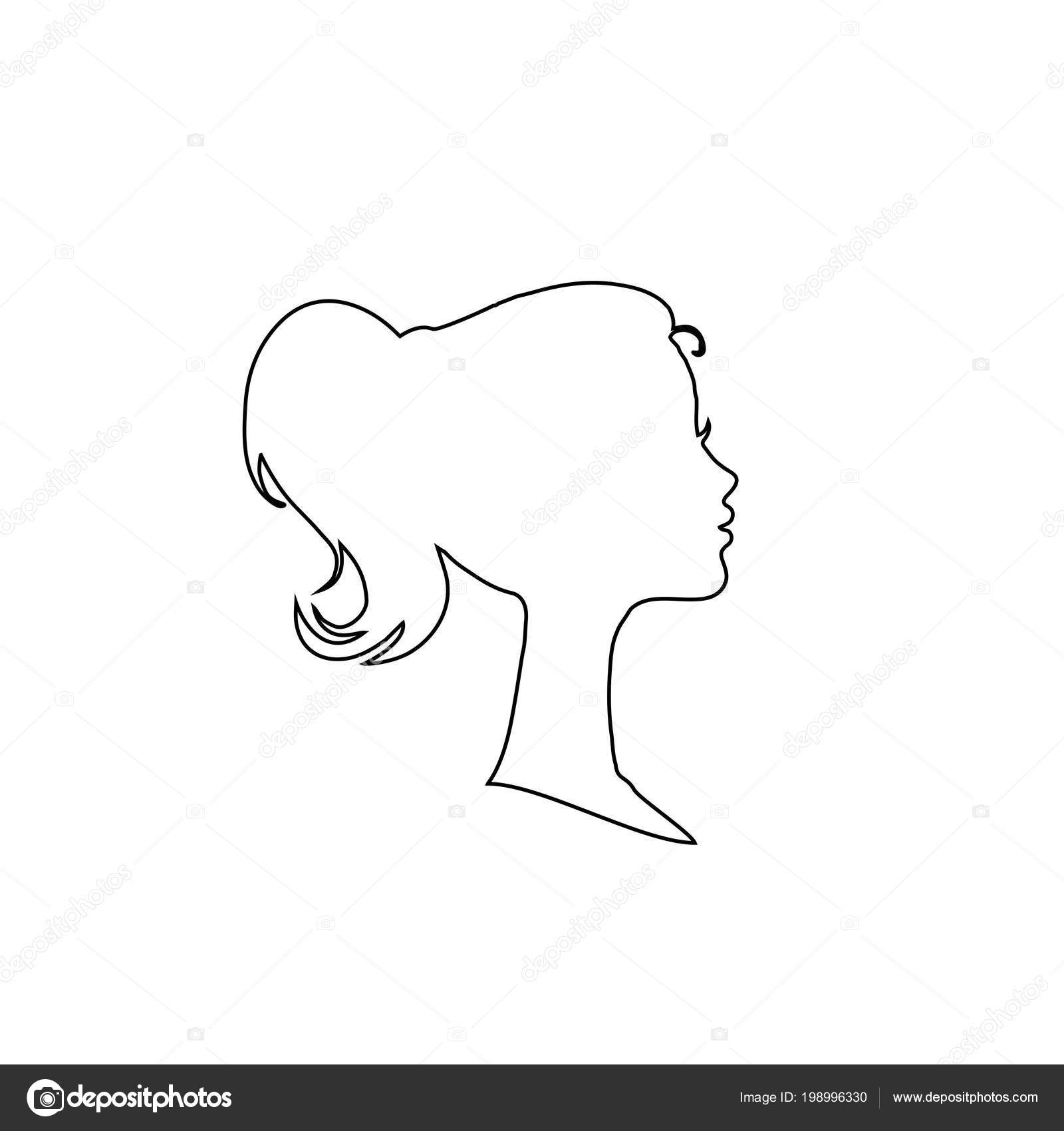 Black Profile Contour Silhouette Young Girl Woman Head Face Profile Vector Image By C Katarepsius Vector Stock Black Profile Contour Silhouette Young Girl Woman Head Face Profile Vector Image By C Katarepsius Vector Stock