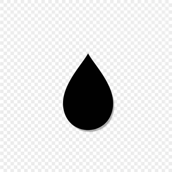 Silhouette Noire Icône Tombante Isolée Sur Fond Transparent Illustration Vectorielle — Image vectorielle