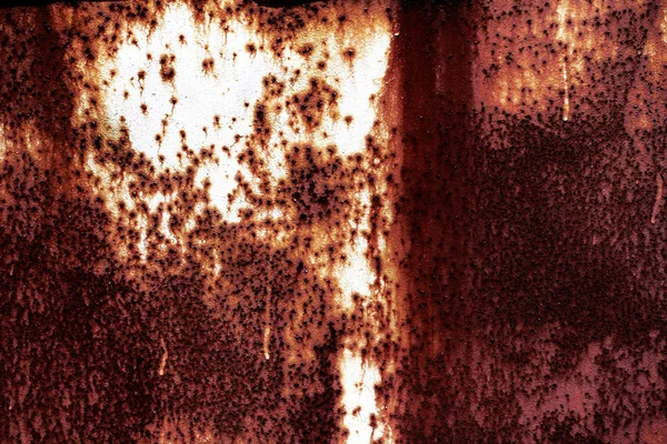 Абстрактная Ржавая Красная Белая Ржавая Металлическая Стена Лист Фона Ржавая — стоковое фото