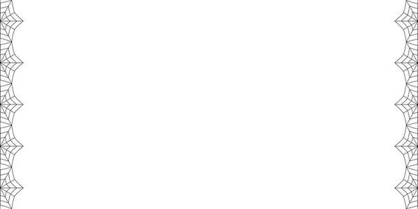 Вектор Элегантный Двойной Левый Правый Прямоугольник Черный Паутина Граница Копированием — стоковый вектор