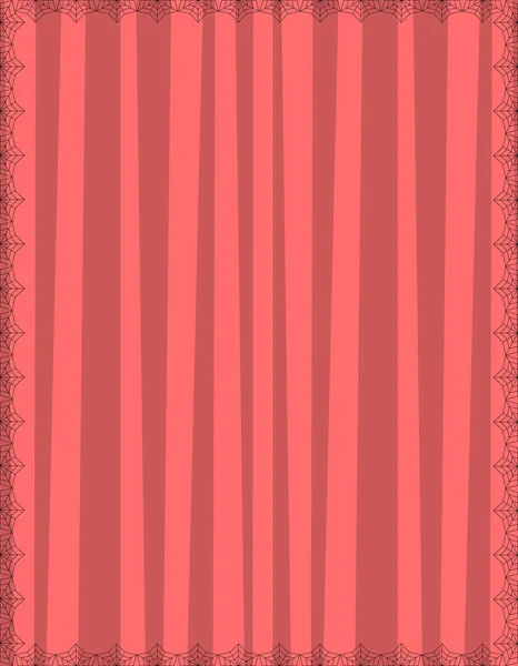 Полосатый Розовый Фон Милыми Вертикальными Полосками Обрамленными Паутиной Векторный Фон — стоковый вектор