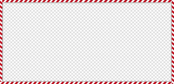Noel, yeni yıl dikdörtgen kamışı çerçeve şeffaf arka plan üzerinde izole kırmızı ve beyaz çizgili lolipop şeker desenli. Holiday xmas sınır. Vektör scrapbooking şablon, afiş, tabela.
