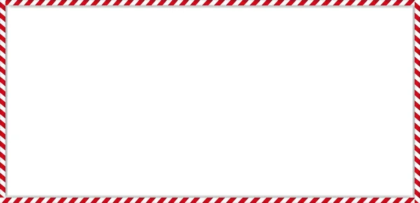 Noel, yeni yıl dikdörtgen kamışı çerçeve beyaz arka plan üzerinde izole kırmızı ve beyaz çizgili lolipop şeker desenli. Holiday xmas sınır. Vektör scrapbooking şablon, afiş, tabela.