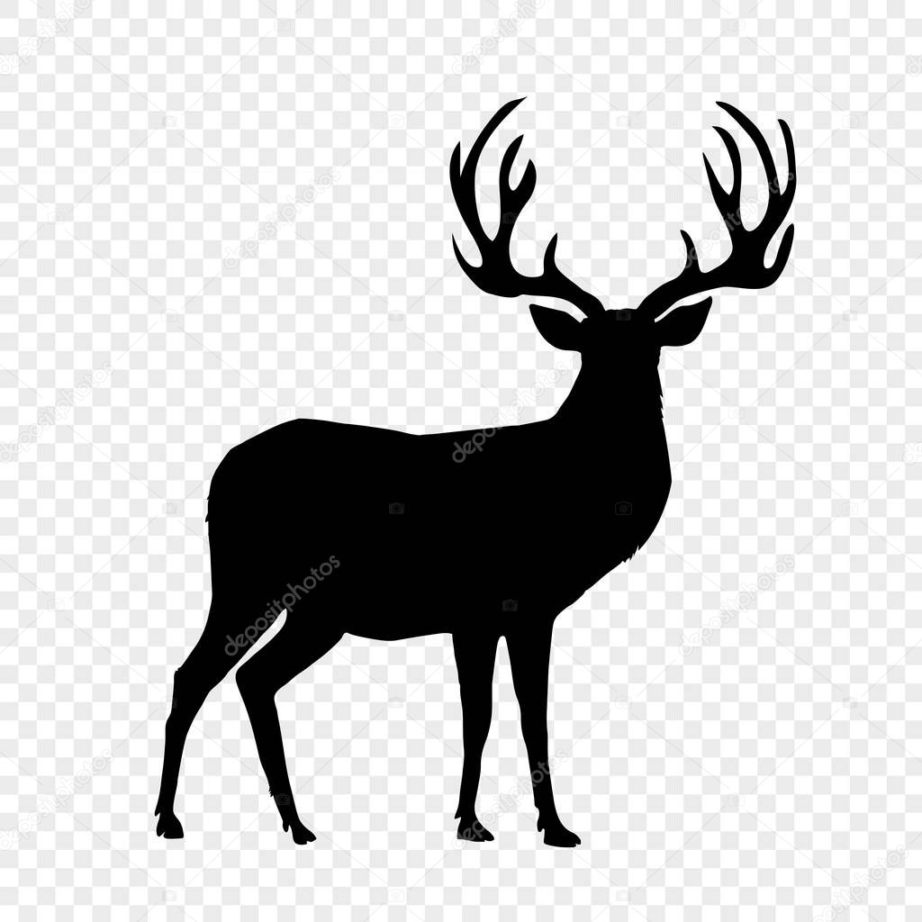 Vettoriale stockSilhouette Nera Renna Con Grandi Corna Isolate Sfondo  Trasparente Illustrazione di ©Katarepsius #225354222, image size:1024x1024