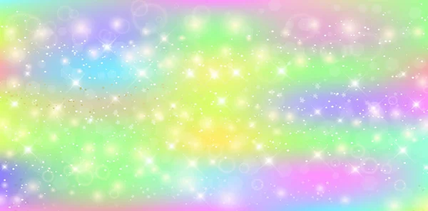 Fond Fantaisie Galaxie Rectangle Vectoriel Couleurs Bébé Vibrantes Panneau Affichage — Image vectorielle