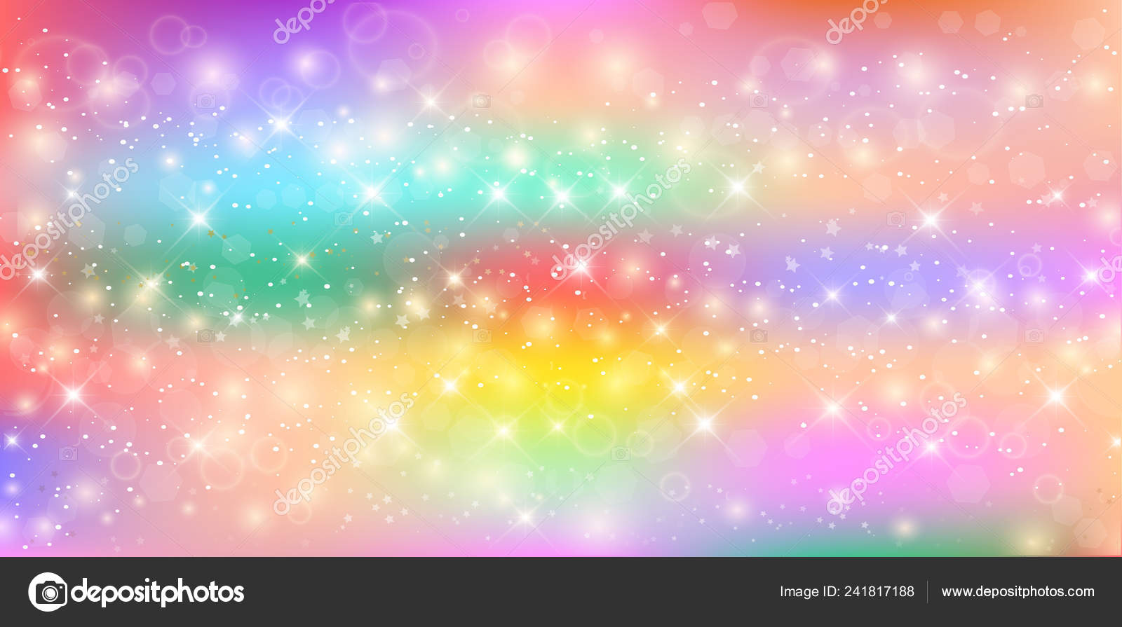 Magic Unicorn Banner Billboard Rainbow Mesh Rectangle Galaxy