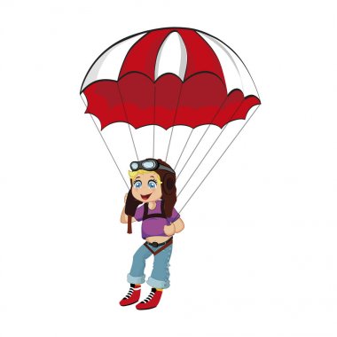 Pilot Şapka ve Gözlükya Yamaç Paraşütü Çocuk, Skydiver