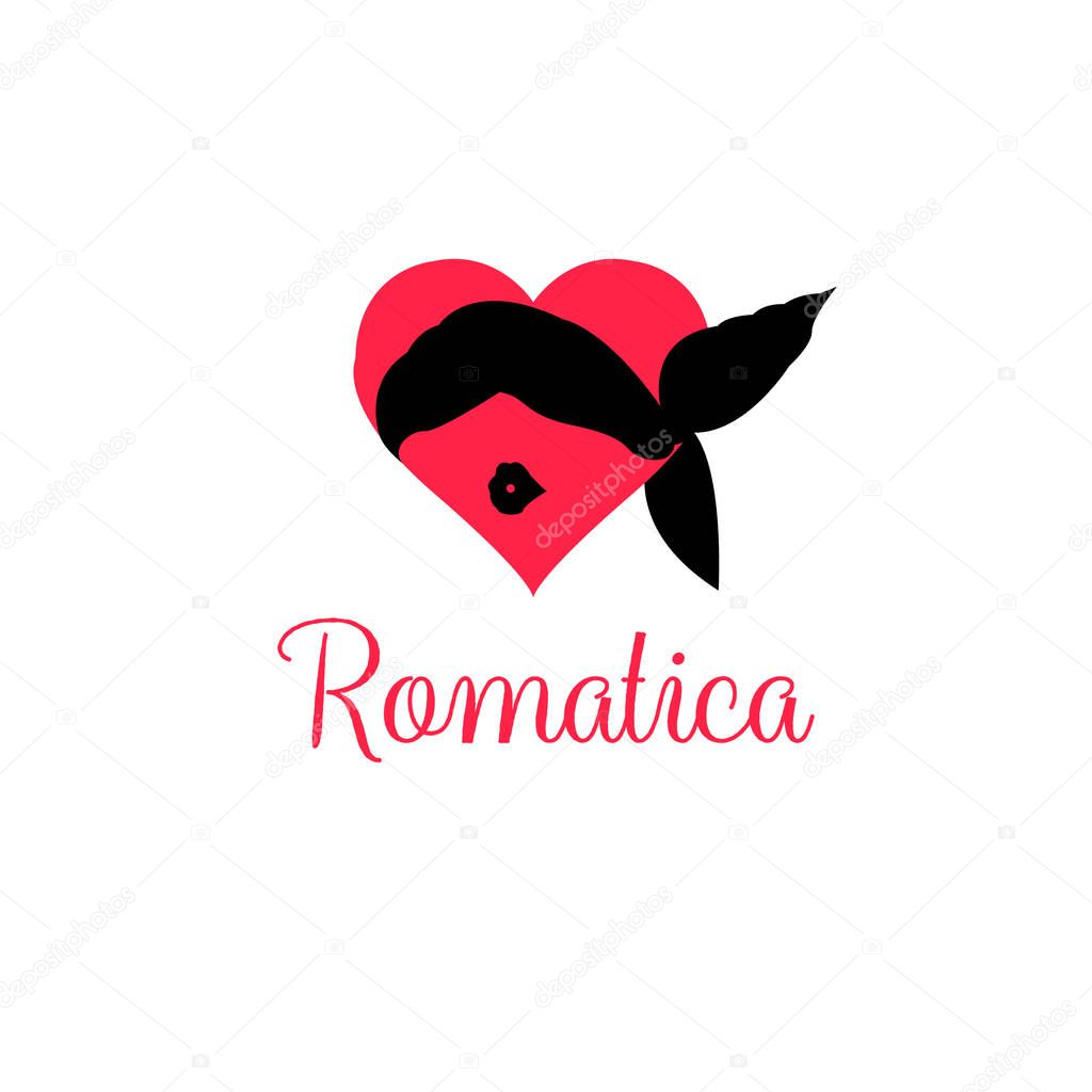 Heart love vector logo design template. Sex Logo with Heart. Vector Illustration isolated
