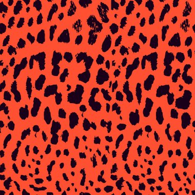 Sorunsuz leopar baskı. Vektör desen, doku, arka plan. Leopar seamless modeli hayvan yazdırma
