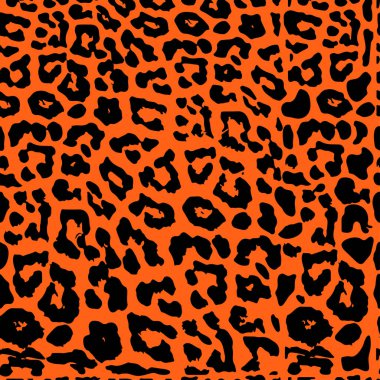 Sorunsuz leopar baskı. Vektör desen, doku, arka plan. Leopar seamless modeli hayvan yazdırma