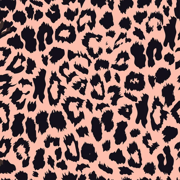 Леопардовый Отпечаток Векторный Рисунок Текстура Фон Леопардовый Бесшовный Рисунок — стоковый вектор