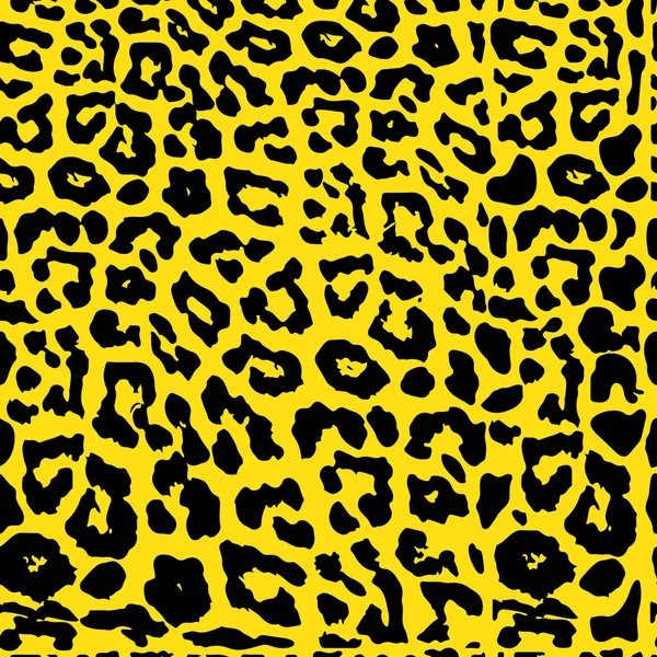 Seamless Gold Leopard Print Vector Pattern Texture Background Leopard