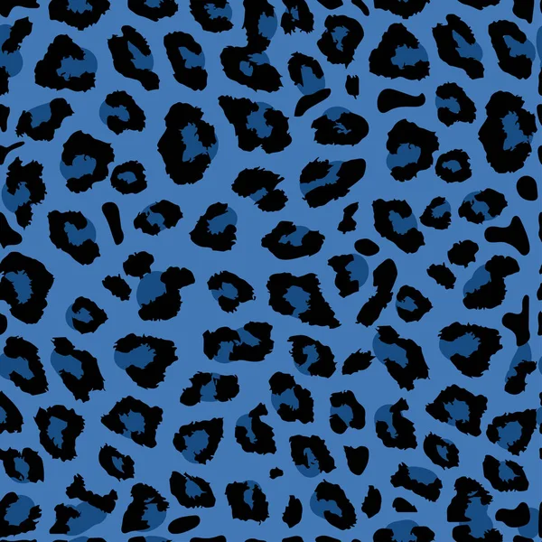 Nahtloser Leopardenaufdruck Vektormuster Textur Hintergrund Nahtloser Tierprint Mit Leopardenmuster — Stockvektor