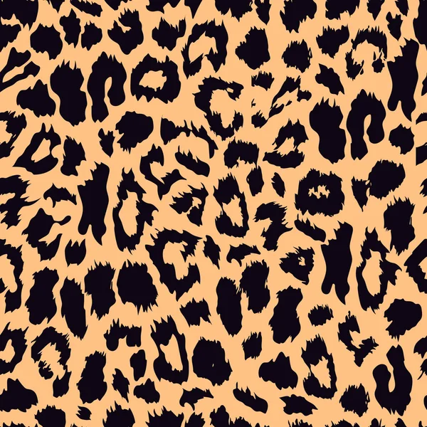 Seamless Leopard Print Vector Pattern Texture Background Leopard Seamless Pattern — Stock Vector