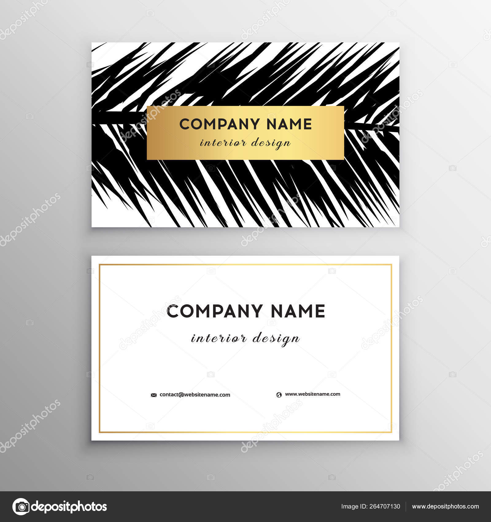 Business Cards Tropical Graphic Design Tropical Palm Leaf