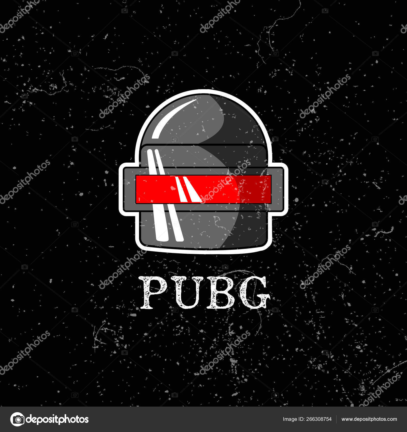 Pubg Playerunknowns Battlegrounds Game Vector Helmet From Playerunknown S Battleground Cartoon Illustration Stock Vector Image By C Mila1717