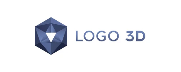 Plantilla de diseño de logotipo vectorial para negocios. Icono geométrico vectorial. Logo de estilo lineal . — Vector de stock