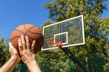 basketbol topu atma eller