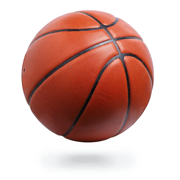 Basketbal izolovaný na bílém — Stock fotografie